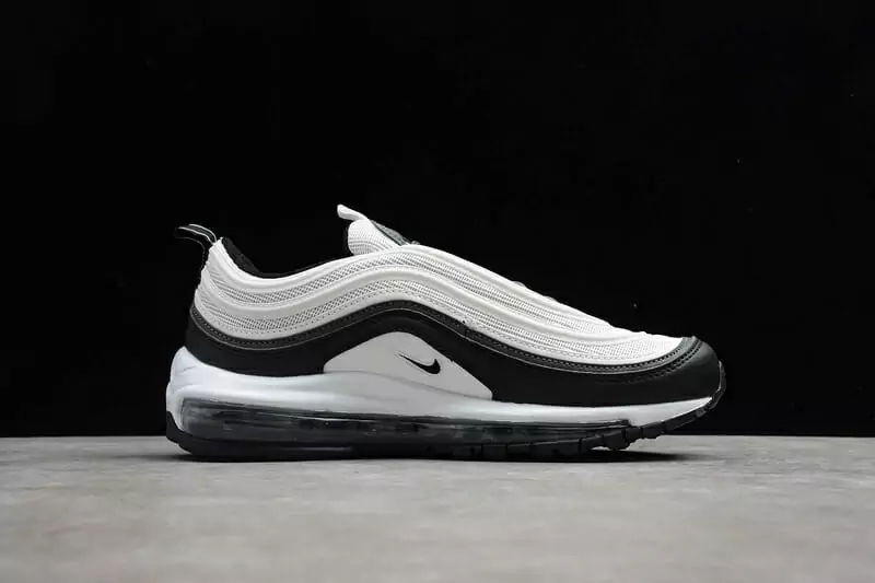 nike air max 97 air sprung homme et femme noir blanc  gris1